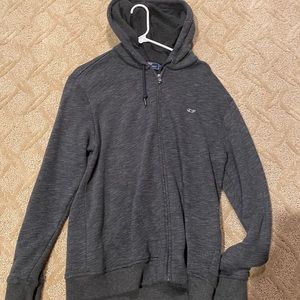 VV black/dark gray zip up hoodie